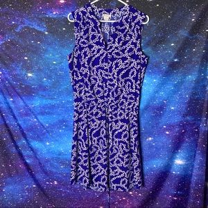 Liz Claiborne- Blue Sleeveless Dress Chain size 14